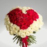 CORAZON ROSAS ROJAS Y BLANCA EN CALI
