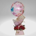 CUMPLEAÑOS ROSAS CON GLOBO