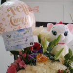 CUMPLEAÑOS CANASTA CON FLORES