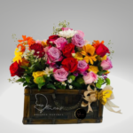 ROSAS EN BAUL DIA DE LA MADRE