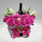 ROSAS FUCSIA CON CHOCOLATE