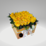 ROSAS AMARILLAS EN CAJA CALI