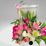 ARREGLO FLORAL CON CRISANTEMO