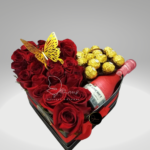 ROSAS ROJAS EN CORAZON