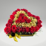RAMO CON ROSAS DORADAS