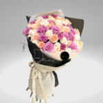 ROSAS MORADAS, SALMON Y BLANCAS